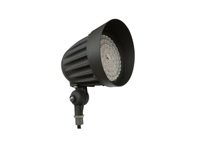 LED Bullet Flood Light, 3200 Lumen Max, Wattage and CCT Selectable, Integrated Photocell, 25 or 45 Degree, 120-277V