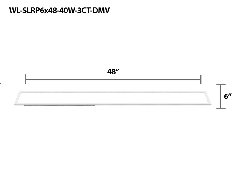 4FT LED Slim Linear Recessed Panel, Wattage Selectable | Warehouse ...