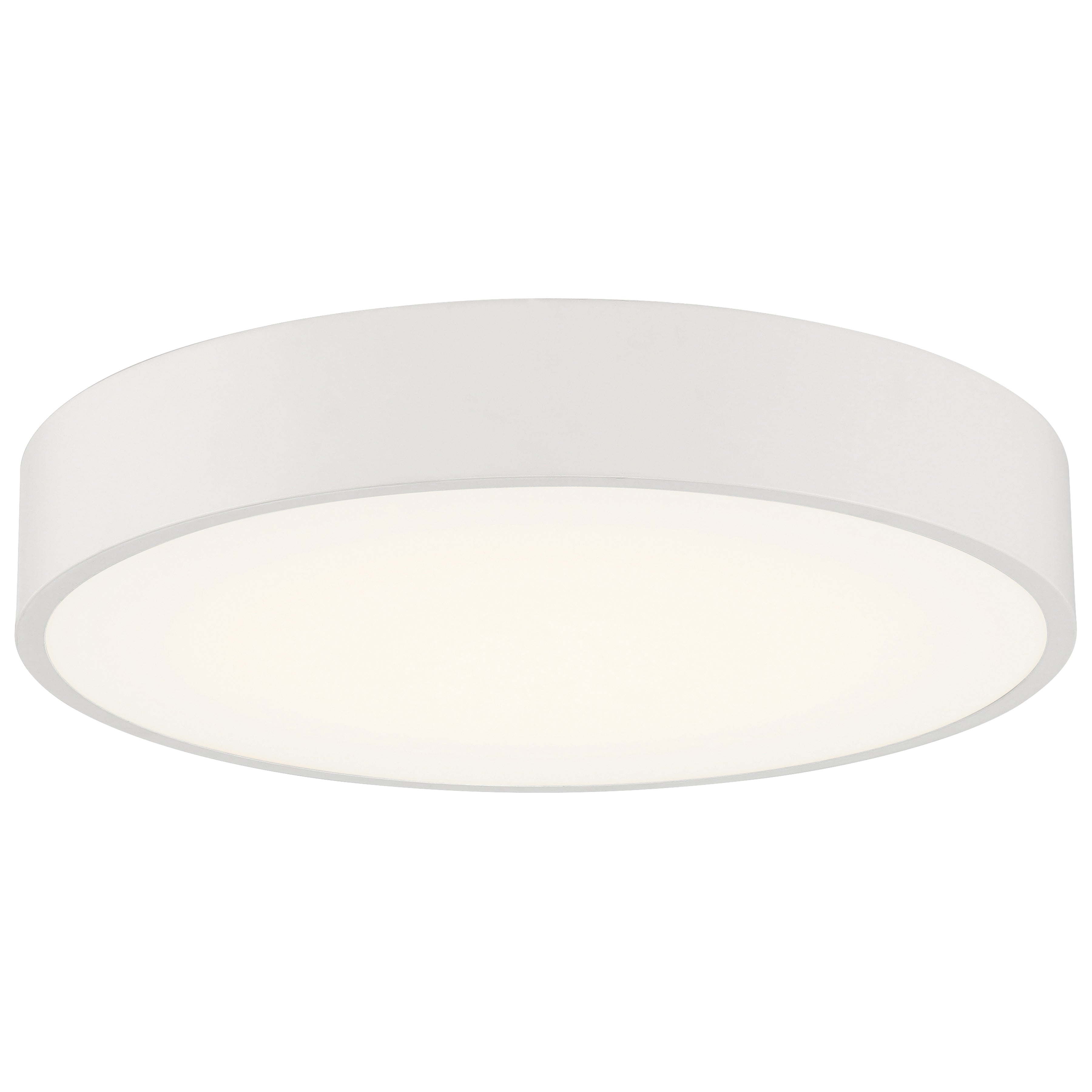 LED Flush Mount Ceiling Light, 4000 Lumens, 40W, 3000K, 120V, White ...