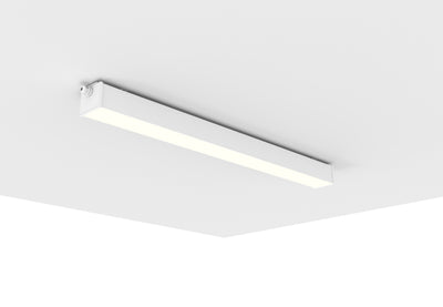 4 FT LED Linear Fixture, IP66 Rated, 8800 Lumen Max, Wattage and CCT Selectable, Surface Mounted, 120-277V