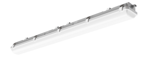 4FT LED Vapor Tight Fixture, 7,500 Lumen Max, CCT and Wattage Selectable, 120-277V