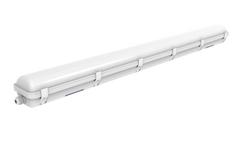 4FT LED Vapor Tight Fixture, 7800 Lumen Max, CCT and Wattage Selectable, 120-277V