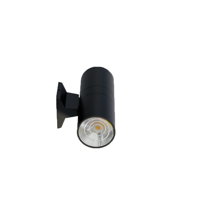 4" LED Architectural Indoor Wall Mount Cylinder Light, 3300 Lumens, 30W Direct/Indirect, CCT Selectable, 120-277V, Black or White