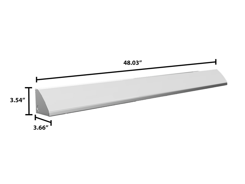 4 Foot LED Stairwell / Corridor Light, 4600 Lumen Max, Wattage and CCT Selectable, 120-277V