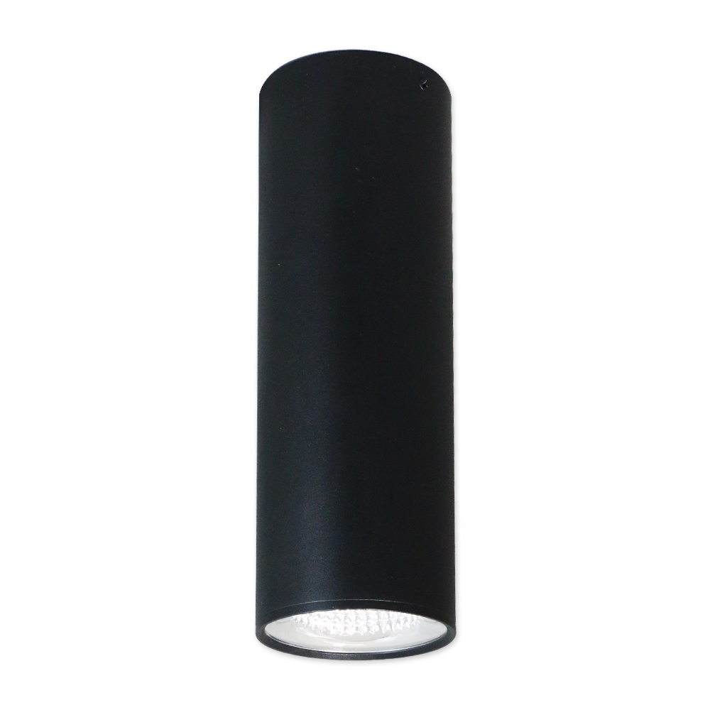 4" LED Architectural Cylinder Light Fixture, 1650 Lumens, 15W, CCT Selectable, 120-277V, Black Finish