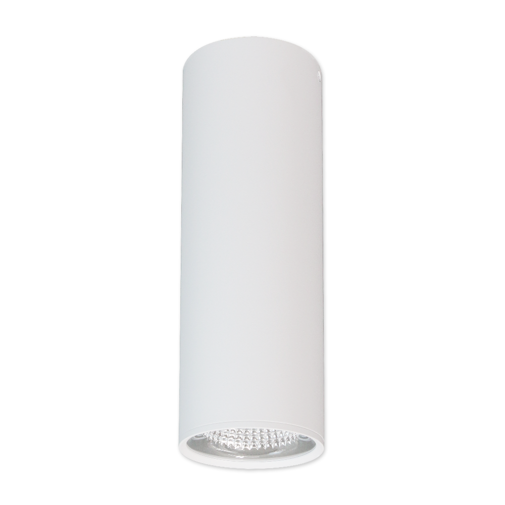 4" LED Architectural Cylinder Light Fixture, 1650 Lumens, 15W, CCT Selectable, 120-277V, White Finish