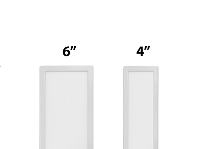 2FT LED Slim Linear Recessed Panel, 2300 Lumen Max, Wattage & CCT selectable, 120-277V