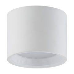 Dual Voltage LED Flush Mount Ceiling Light, 1200 Lumens, 15W, 3000K,  120-277V, White, Reel Collection
