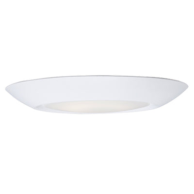 7.5" LED Flush Mount, 1200 Lumens, 13.5W, 2700K CCT, 120V, White Finish