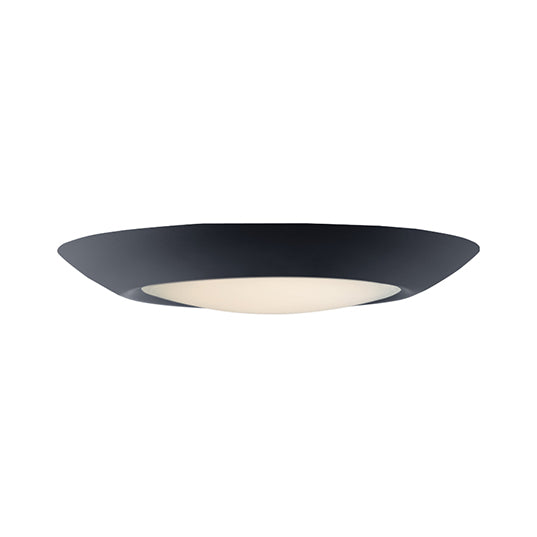 7.5" LED Flush Mount, 1200 Lumens, 13.5W, 3000K CCT, 120V, Black, Satin Nickel, or Bronze  Finish