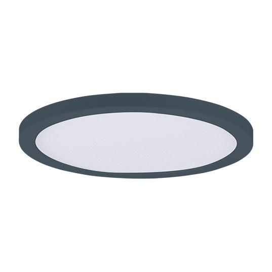 7" LED Flush Mount, 1050 Lumens, 16W, 3000K CCT, 120V, Black, White, or Satin Nickle Finish