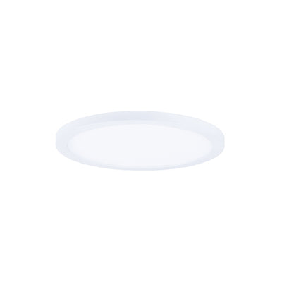 7" LED Wafer Surface Mount, 1,250 Lumens, 15W, 3000K CCT, 120-277V, Black, White, Bronze, or Satin Nickle Finish