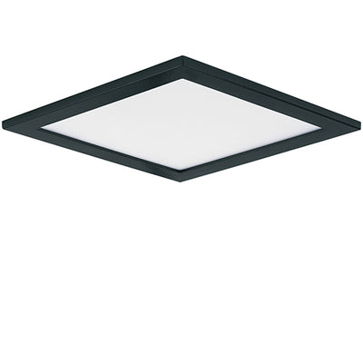 7" LED Square Wafer Surface Mount, 1,250 Lumens, 15W, 3000K CCT, 120V, Black, White, Bronze, or Satin Nickle Finish