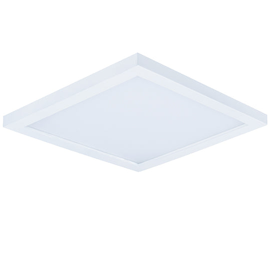 7" LED Square Wafer Surface Mount, 1,250 Lumens, 15W, 3000K CCT, 120V, Black, White, Bronze, or Satin Nickle Finish