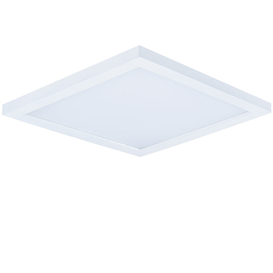 9" LED Square Wafer Surface Mount, 2,250 Lumens, 20W, 3000K CCT, 120-277V, Black, White, Bronze, or Satin Nickle Finish