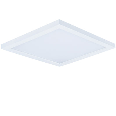 9" LED Square Wafer Surface Mount, 2,250 Lumens, 20W, 3000K CCT, 120-277V, Black, White, Bronze, or Satin Nickle Finish