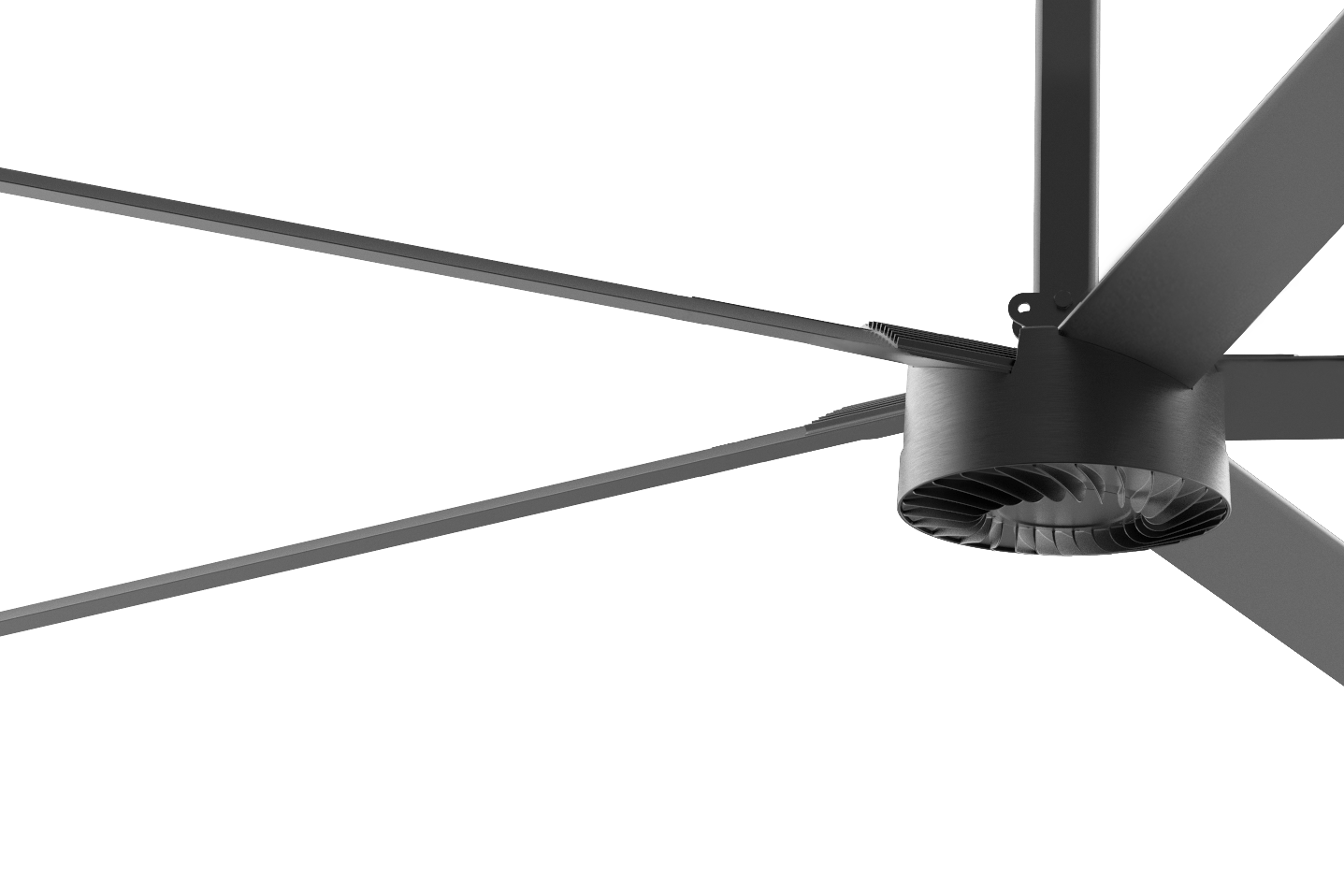 16 Foot 5-Blade Industrial Fan, 10,100 Lumens, 6000K, 200-240V