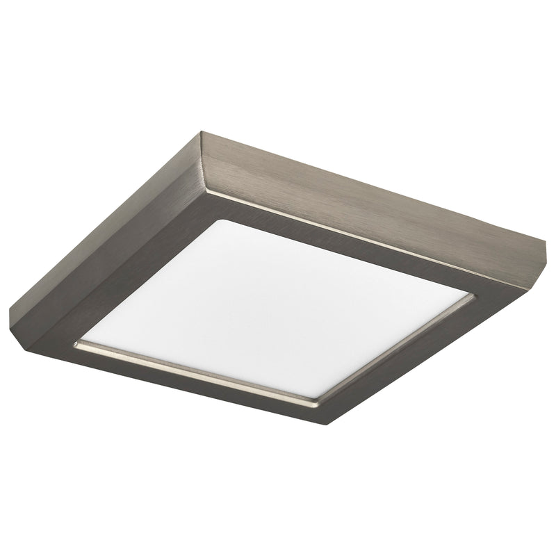 5" LED Square Flush Mount Fixture, 8W, CCT Selectable, White, Black, Bronze, Brushed Nickel Finish, 120V
