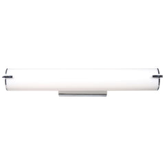 LED Vanity Light, 1500 Lumens, 25W, 3000K, 120V, Brushed Steel, Tube Collection