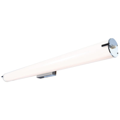 LED Vanity Light, 2800 Lumens, 35W, 3000K, 120V, Chrome Finish, Tube Collection