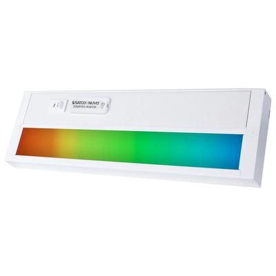 11 Inch LED Under Cabinet Light, SMART Starfish, RGB and Tunable White, White Finish