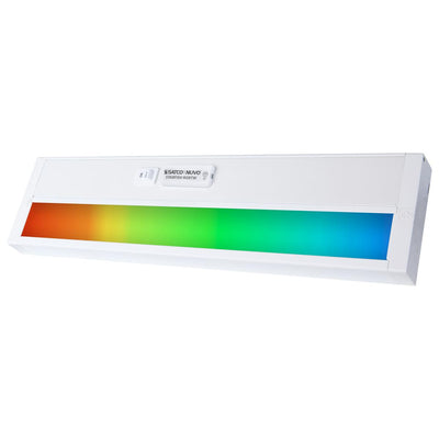 14 Inch LED Under Cabinet Light, SMART Starfish, RGB and Tunable White, White Finish