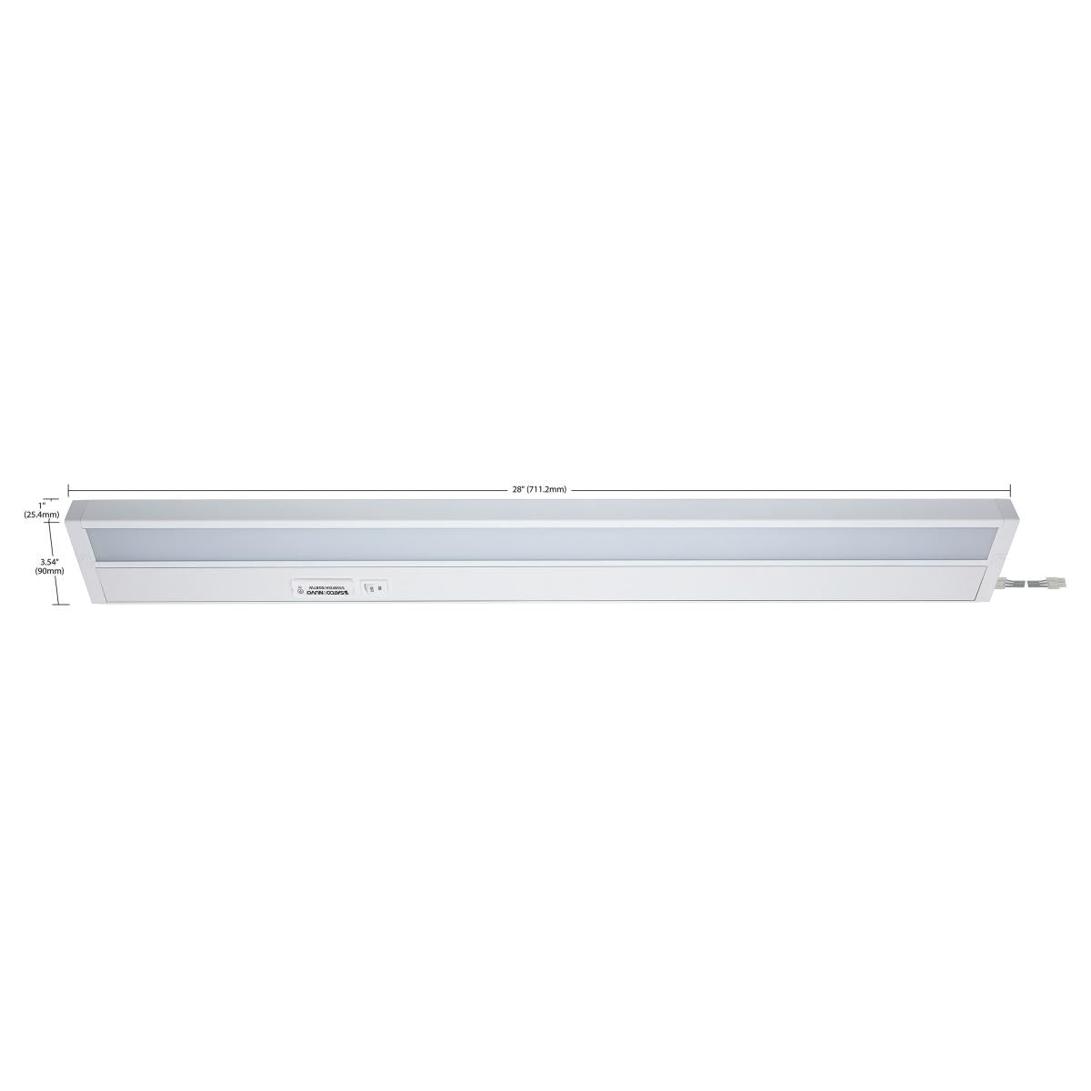 28 Inch LED Under Cabinet Light, SMART Starfish, RGB and Tunable White, White Finish