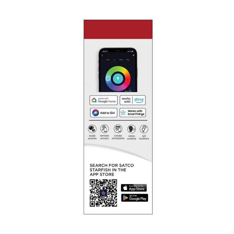 Dimension Pro, Tape Light Strip, 16 ft, Hi-Output, RGB plus Tunable White, Plug connection, Starfish IOT Capable, IR Remote Included