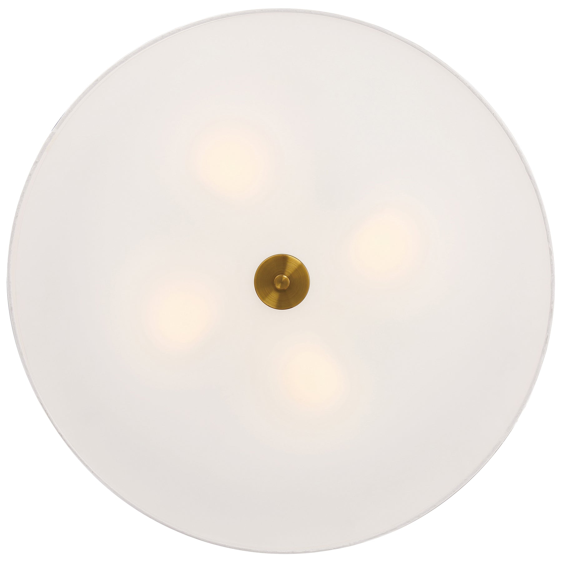 LED Flush Mount Ceiling Light, 34W, 120V, Antique Brushed Brass Finish, Mid Town Collection