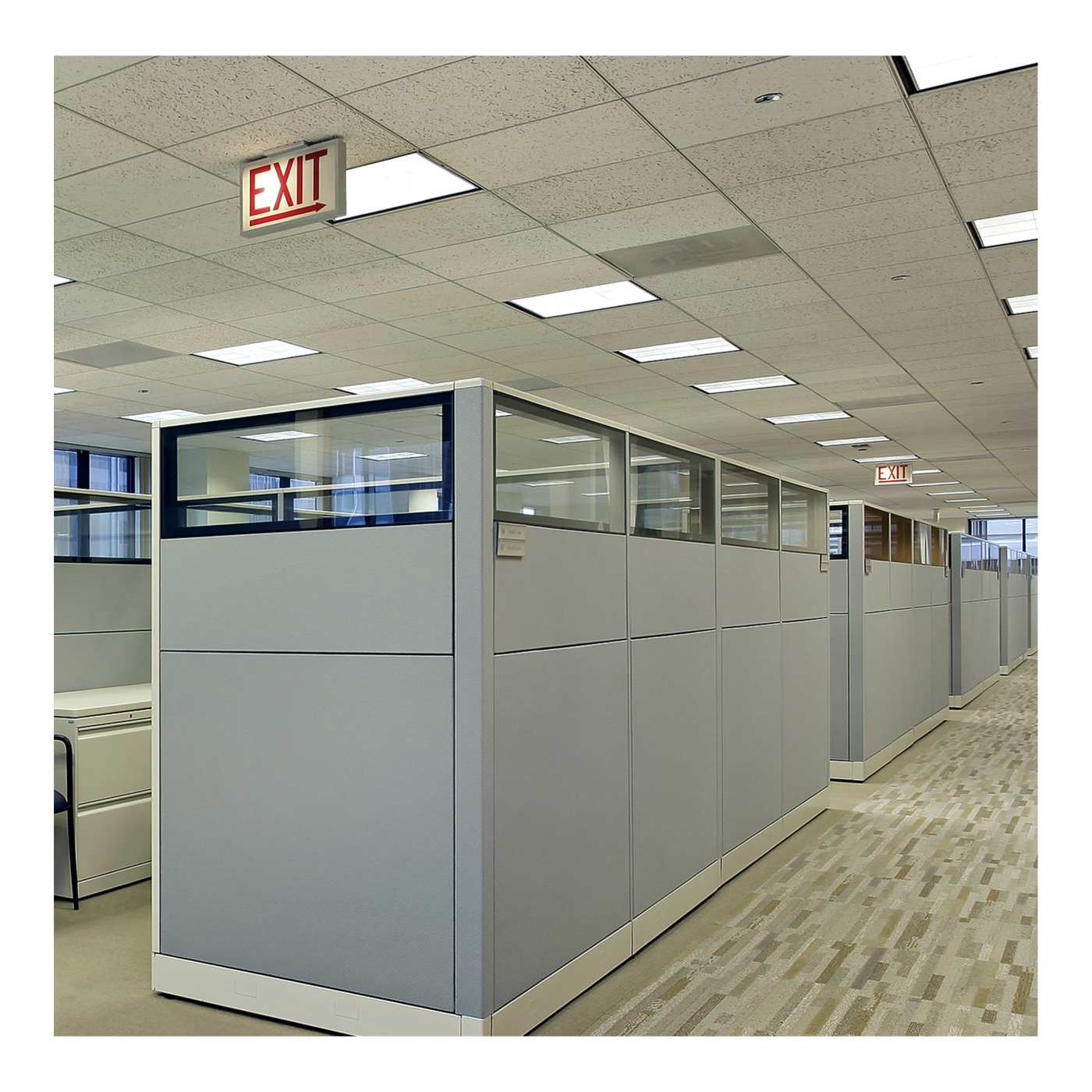 1x4 LED Emergency Backlit Flat Panel, 4600 Lumen Max, Wattage and CCT Selectable, 100-277V