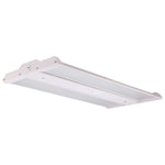 A white rectangular recessed light fixture with a mounting bracket, shown at an angle on a solid white background.