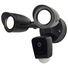 LED Security Light w/Camera, 20W, 3000K, White, Black or Bronze Finish, 120-277V