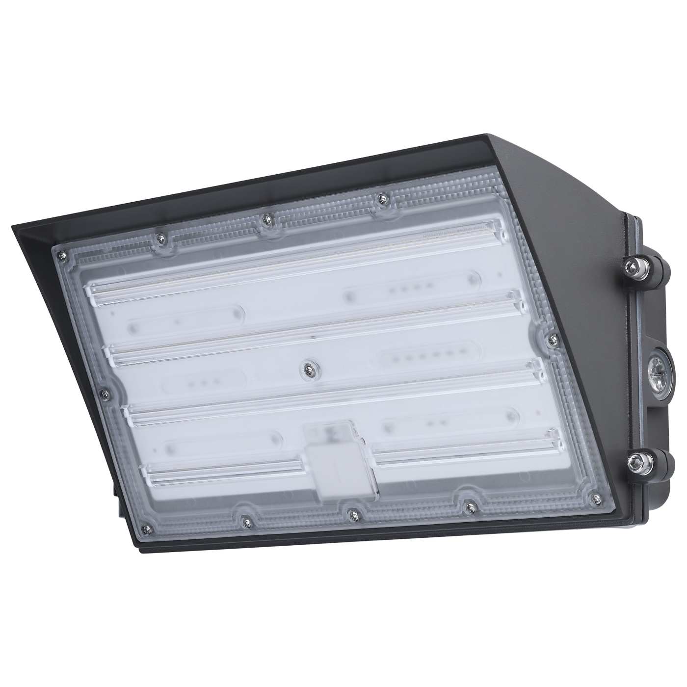 LED Semi Cutoff Wall Pack, 12,436 Lumen Max, Wattage and CCT Selectable, 120-277V, Bronze Finish