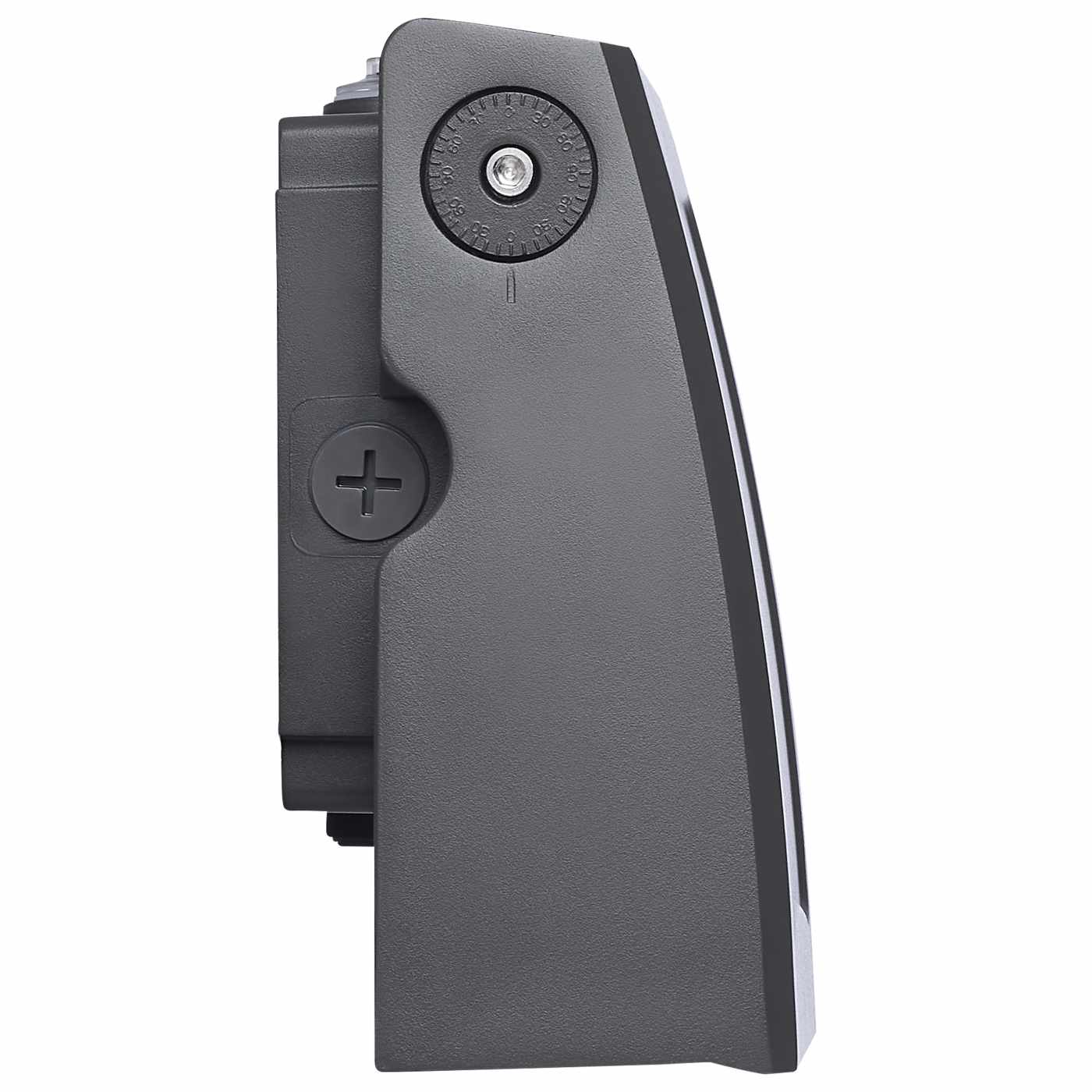LED Small Adjustable Wall Pack, 3669 Lumen Max, Wattage and CCT Selectable, 120-277V, Bronze Finish