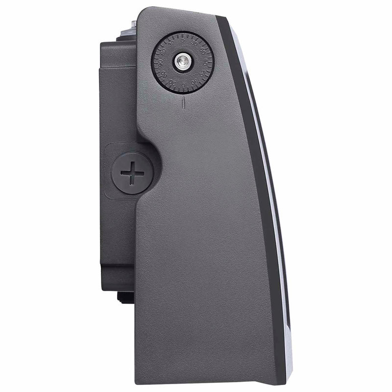 LED Small Adjustable Wall Pack, 3669 Lumen Max, Wattage and CCT Selectable, 120-277V, Bronze Finish