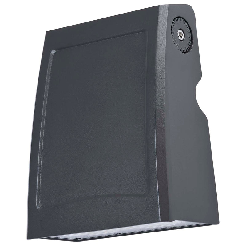 LED Small Adjustable Wall Pack, 3669 Lumen Max, Wattage and CCT Selectable, 120-277V, Bronze Finish
