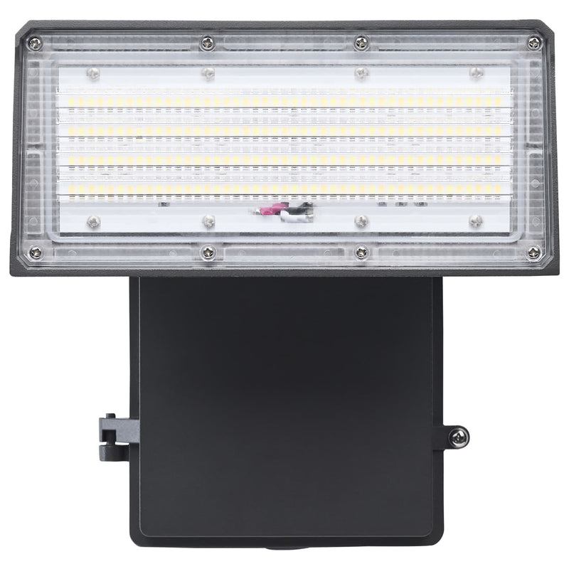 LED Large Adjustable Wall Pack, 11,264 Lumen Max, Wattage and CCT Selectable, 120-277V, Bronze Finish