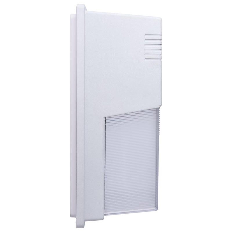 LED Entryway Wall Pack; 10/15/20 Wattage Selectable; 30K/40K/50K CCT Selectable; Bronze or White Finish