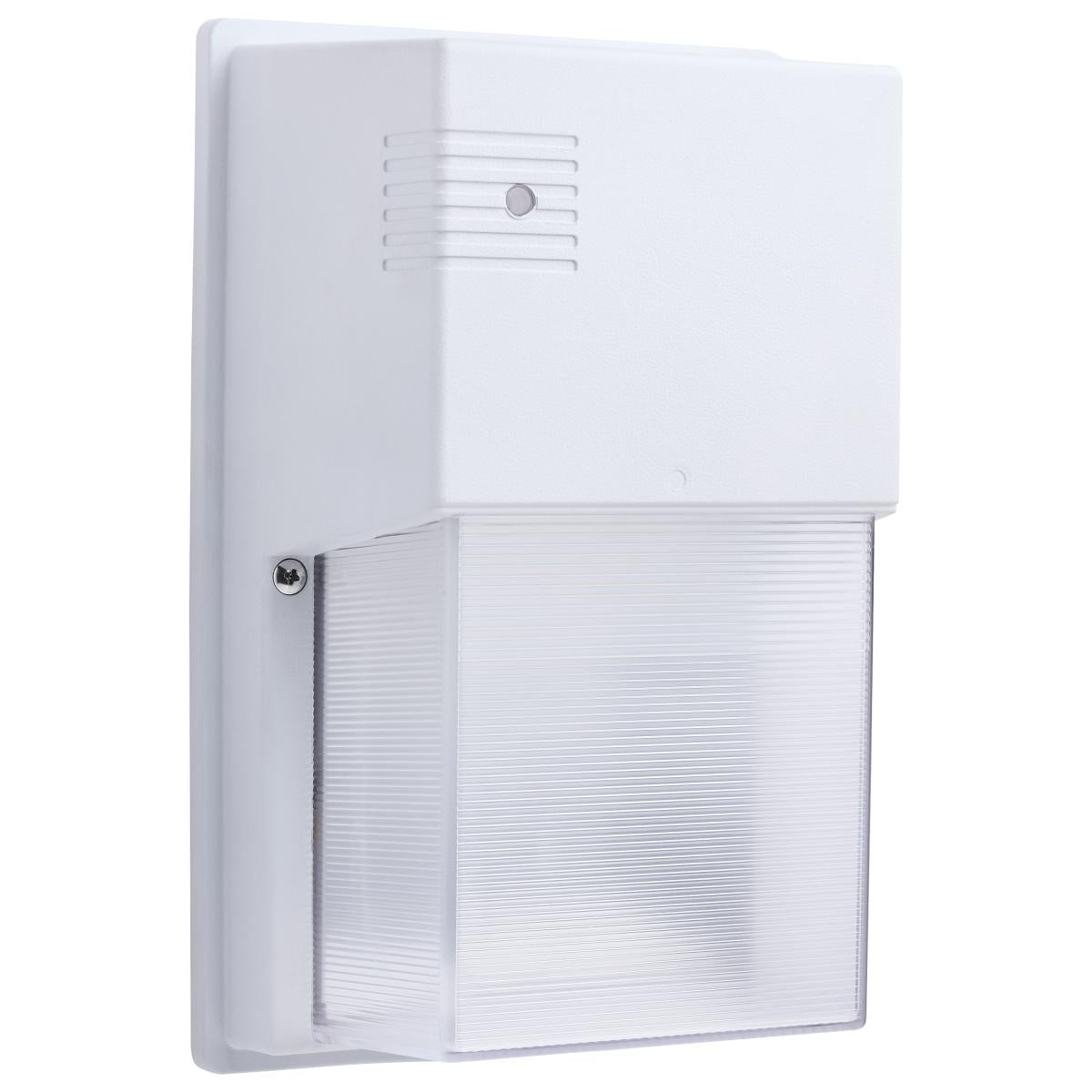 LED Entryway Wall Pack; 10/15/20 Wattage Selectable; 30K/40K/50K CCT Selectable; Bronze or White Finish