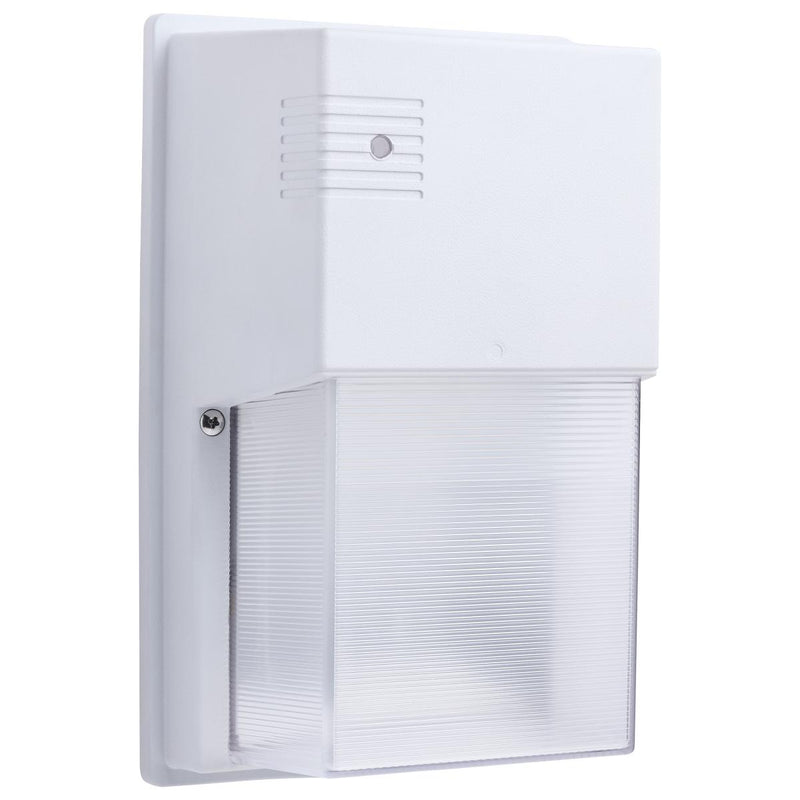 LED Entryway Wall Pack; 10/15/20 Wattage Selectable; 30K/40K/50K CCT Selectable; Bronze or White Finish