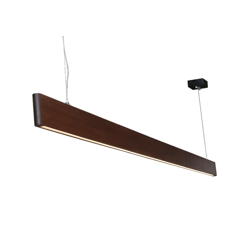59" LED Linear Fixture, 2850 Lumens, 3000K, 30W, 100-240V, Ipe Wood Finish