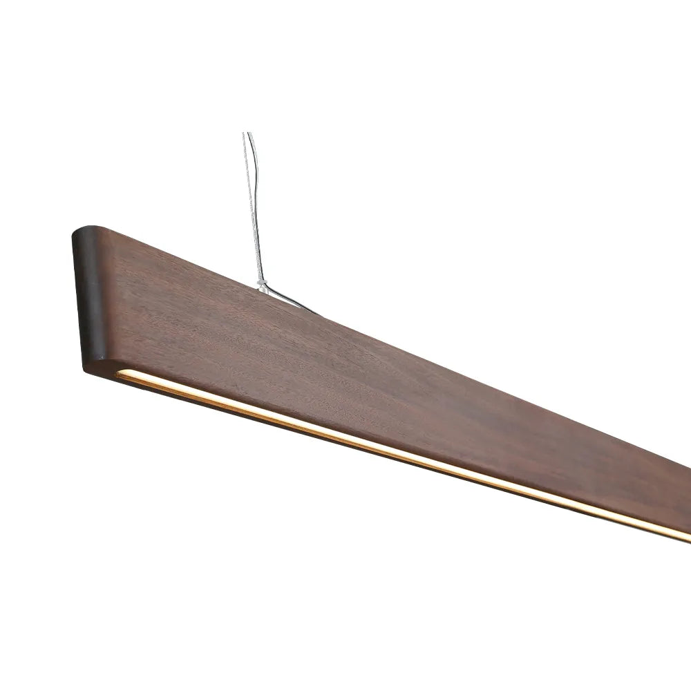 59" LED Linear Fixture, 2850 Lumens, 3000K, 30W, 100-240V, Ipe Wood Finish