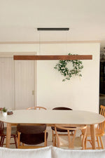 59" LED Linear Fixture, 2850 Lumens, 3000K, 30W, 100-240V, Ipe Wood Finish
