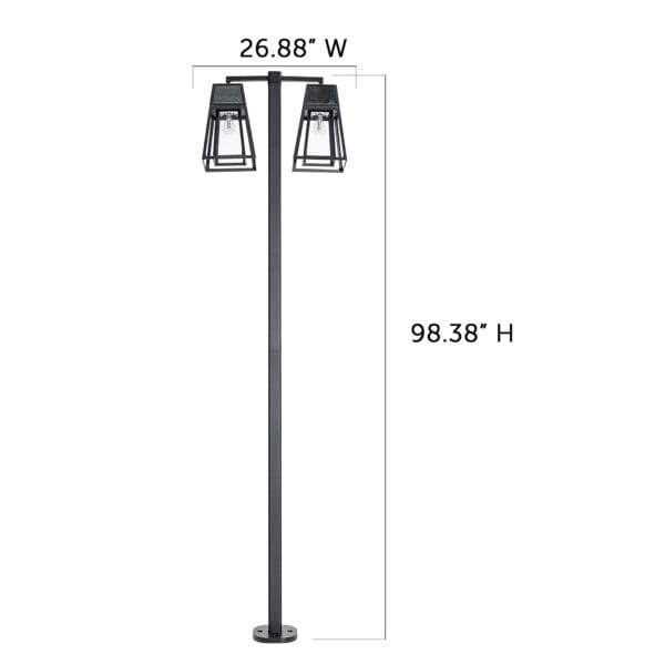 8FT Aria Solar Post Light