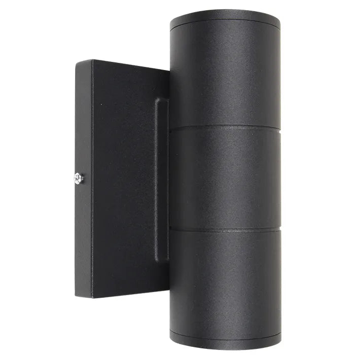 2" LED Wall Mount Cylinder Light, 700 Lumens, 10W, 3000K or 5000K, 120-277V, Black