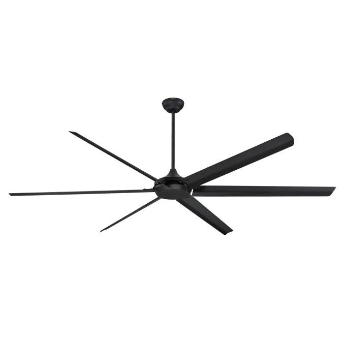 Widespan 100" 6-Blade Industrial Ceiling Fan, Matte Black Finish