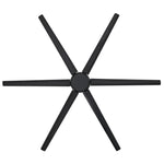 Widespan 100" 6-Blade Industrial Ceiling Fan, Matte Black Finish