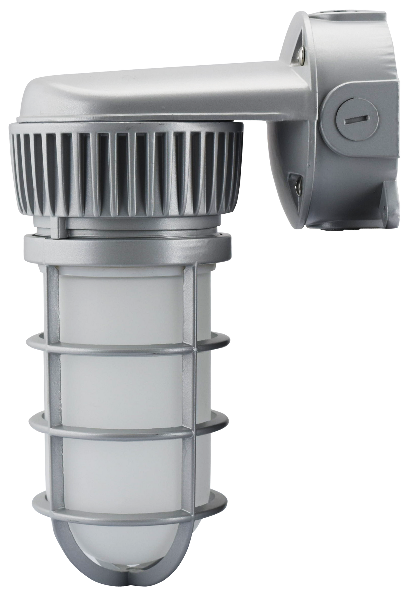 LED Vapor Tight Jelly Jar, 20W, 1,713 Lumens, 120-277V, 3000K or 4000K CCT, Wall or Ceiling Mount