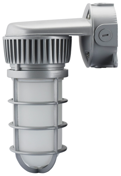 LED Vapor Tight Jelly Jar, 20W, 1,713 Lumens, 120-277V, 3000K or 4000K CCT, Wall or Ceiling Mount
