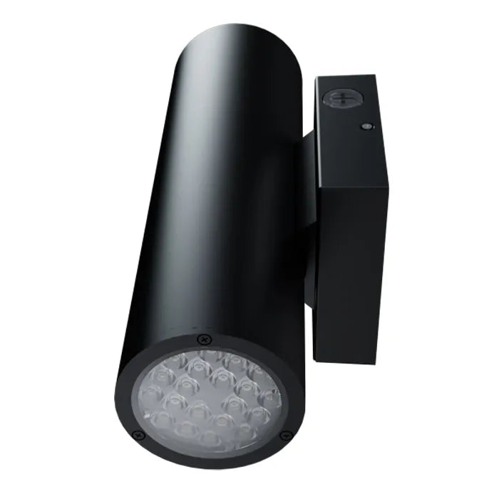 4" LED Wall Mount Cylinder Light, 2300 Lumens, 20W, CCT Selectable, 120-347V, Black or White Finish